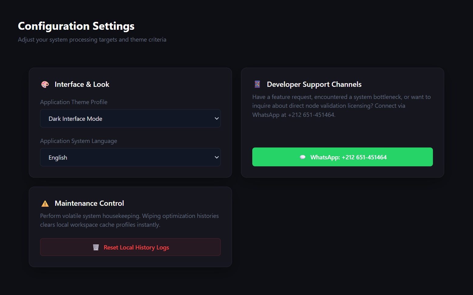 Kenz Desktop Workspace Settings