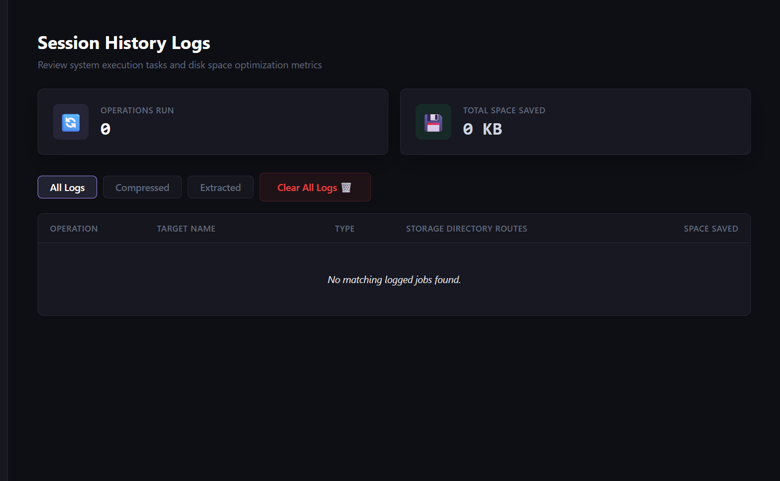 Kenz Desktop Storage Analytics Logs